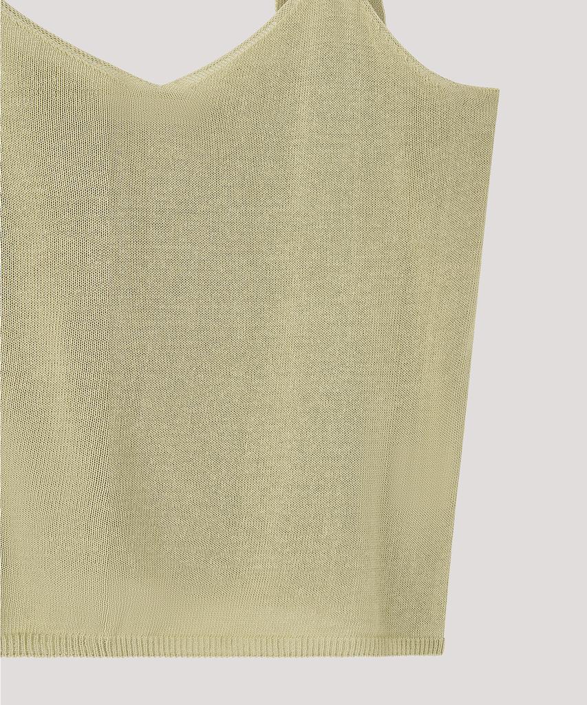 Deolil Twoway String Sleeveless Knit_Light Olive