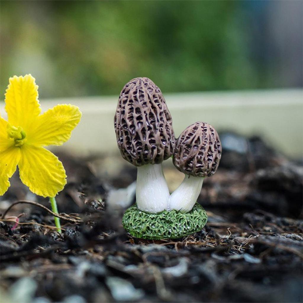 Mushroom Ornament Decoration Gift Micro Landscape Fairy Garden Flower Pot