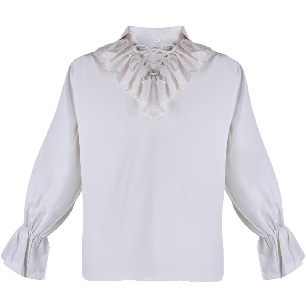 

Средневековая Косплей Одежда Мода Повседневная Простая Ретро Классическая Вечеринка Изысканная 4XL белый