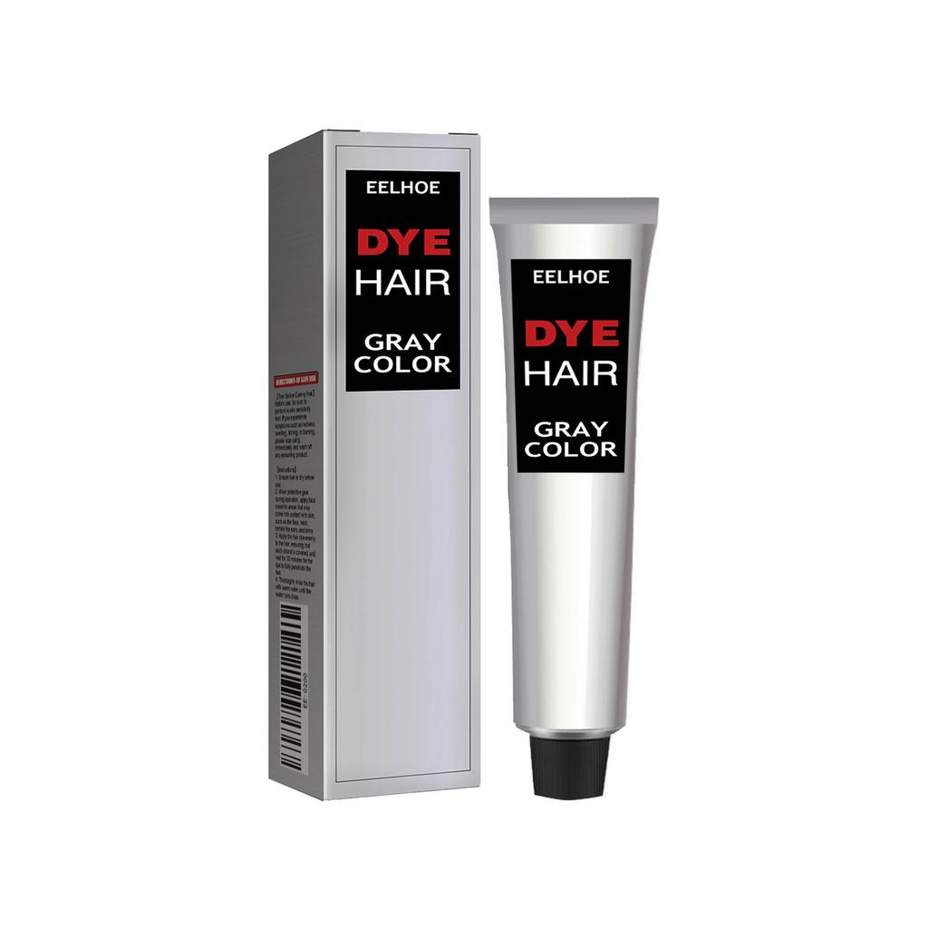 EELHOE Hairdressing Agent Grandma Gray Hair Hairdressing Agent Trendy Hairdressing Cream Easy to Color Hair Care Long-lasting Mild No Damage to Hair