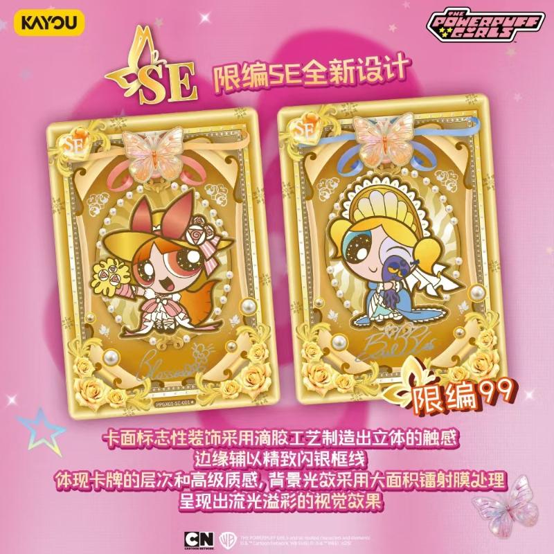 Genuine The Powerpuff Girls Card X Element Package Animation Cartoon Collection Card Peripheral Toy Gifts