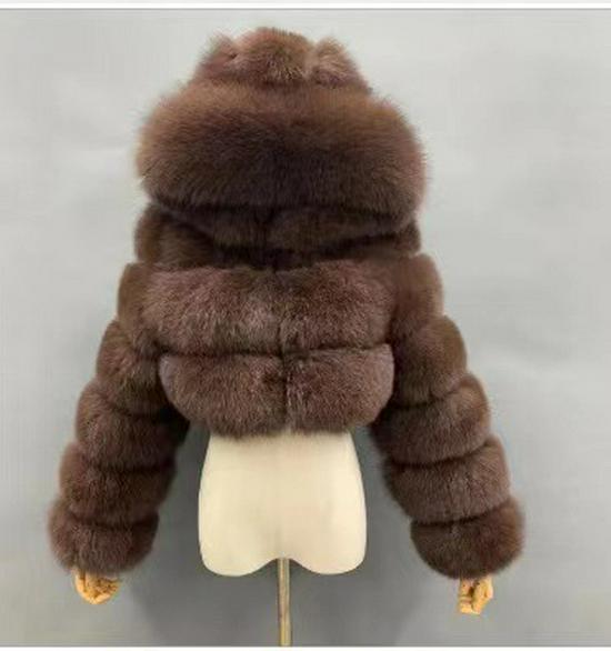 New European & American Short Faux Fur Coat