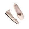 Single Shoes Women's Summer New Spring and Autumn Gentle Soft-soled Flat Shoes Shallow Mouth Versatile Doudou Shoes Women