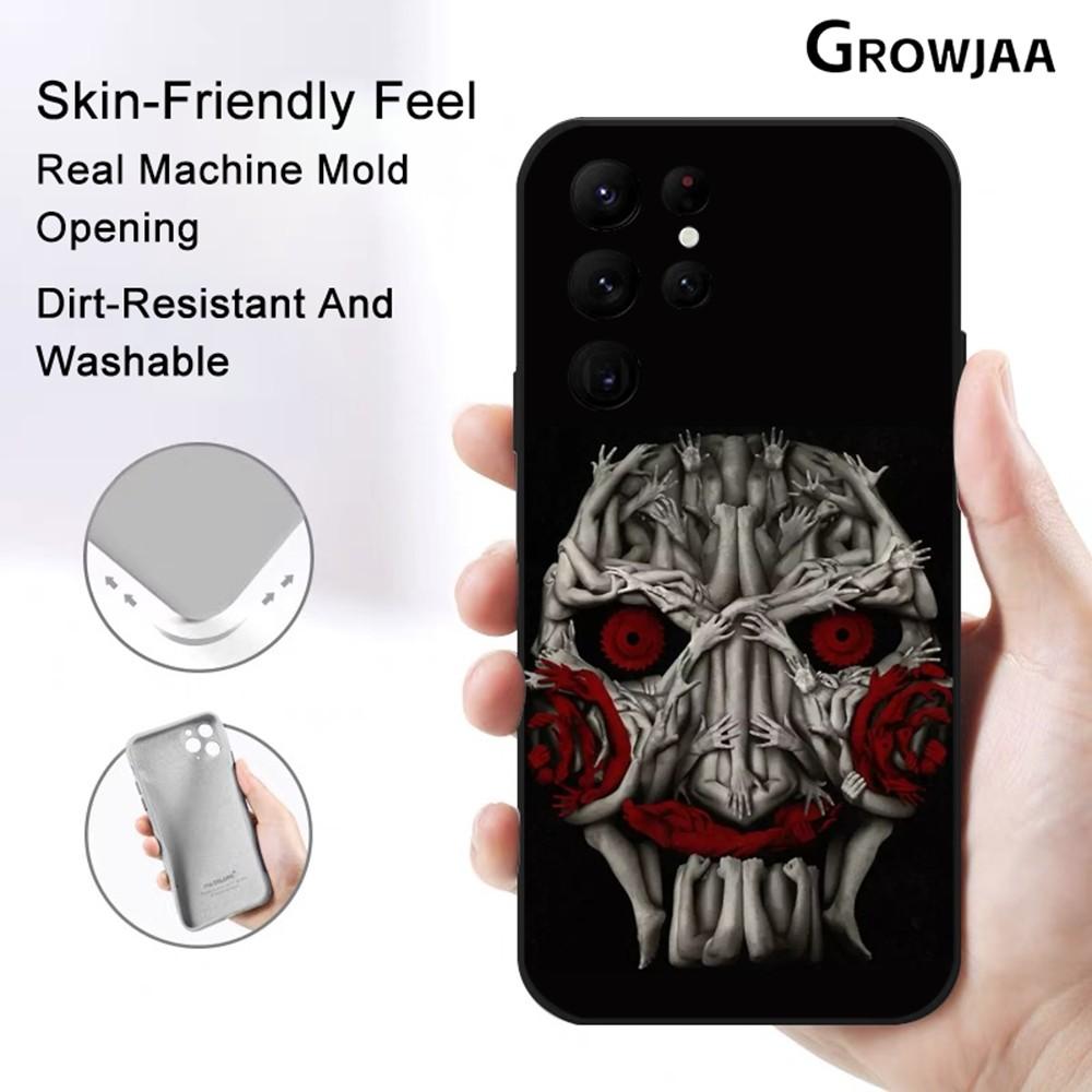 

Scary S-Saw Killer Phone Case For Samsung Galaxy S25 S24 S22 S23 Ultra S21 S20 Plus 5G Protective Silicone Funda samsung S20 Plus