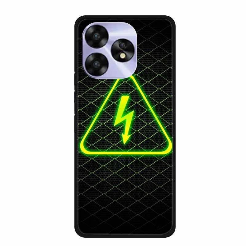 For Umidigi A15c A15 Case Painted Black Bumper TPU Soft Silicone Phone Cover For Umidigi A15 Cases A 15 15T Coque Funda Capa Cat