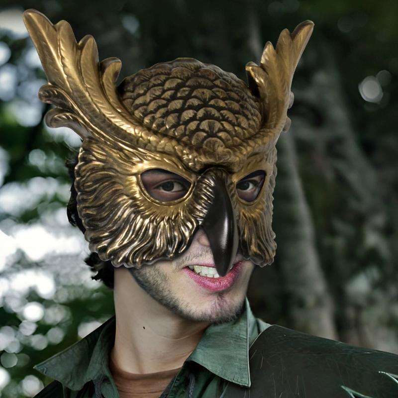 Halloween Owl Mask Carnival Props Owl Mask Festival Cosplay Po Props Atmosphere Dance Party Dress Up