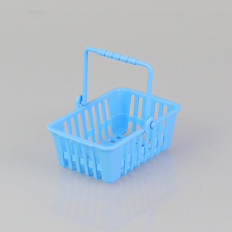 

1:12 Dollhouse Supermarket Carrying Basket Shopping Basket Vegetable Basket Model Doll House Scene Decor Accessories Toys