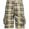 Herren-Cargo-Shorts aus Baumwolle, Sommer, Sport, lässig, Strand, kurze Hose, mehrere Taschen, gerade, karierte Shorts