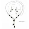 Bridal Jewelry Set Red Necklace Stud Earrings Two-Piece Set Wedding Dress Accessories Elegant Red Suit Women