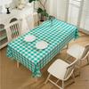 Nordic Checkered Waterproof PEVA Tablecloth - Oil-Proof, Wash-Free, Modern Picnic & Party Mat