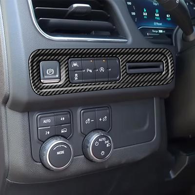 Car Accessories For Chevrolet Tahoe Suburban Lower Left Central Control Panel Protector Frame Trim Cover Styling 2022