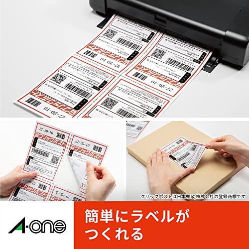 A-One Label Sticker Address Label Paper Click Post 4 Sides 15 Sheets 77220