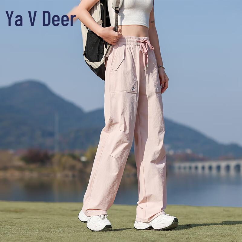 YALU Unisex Anti-Pilling Multi-Pocket Parachute Cargo Pants