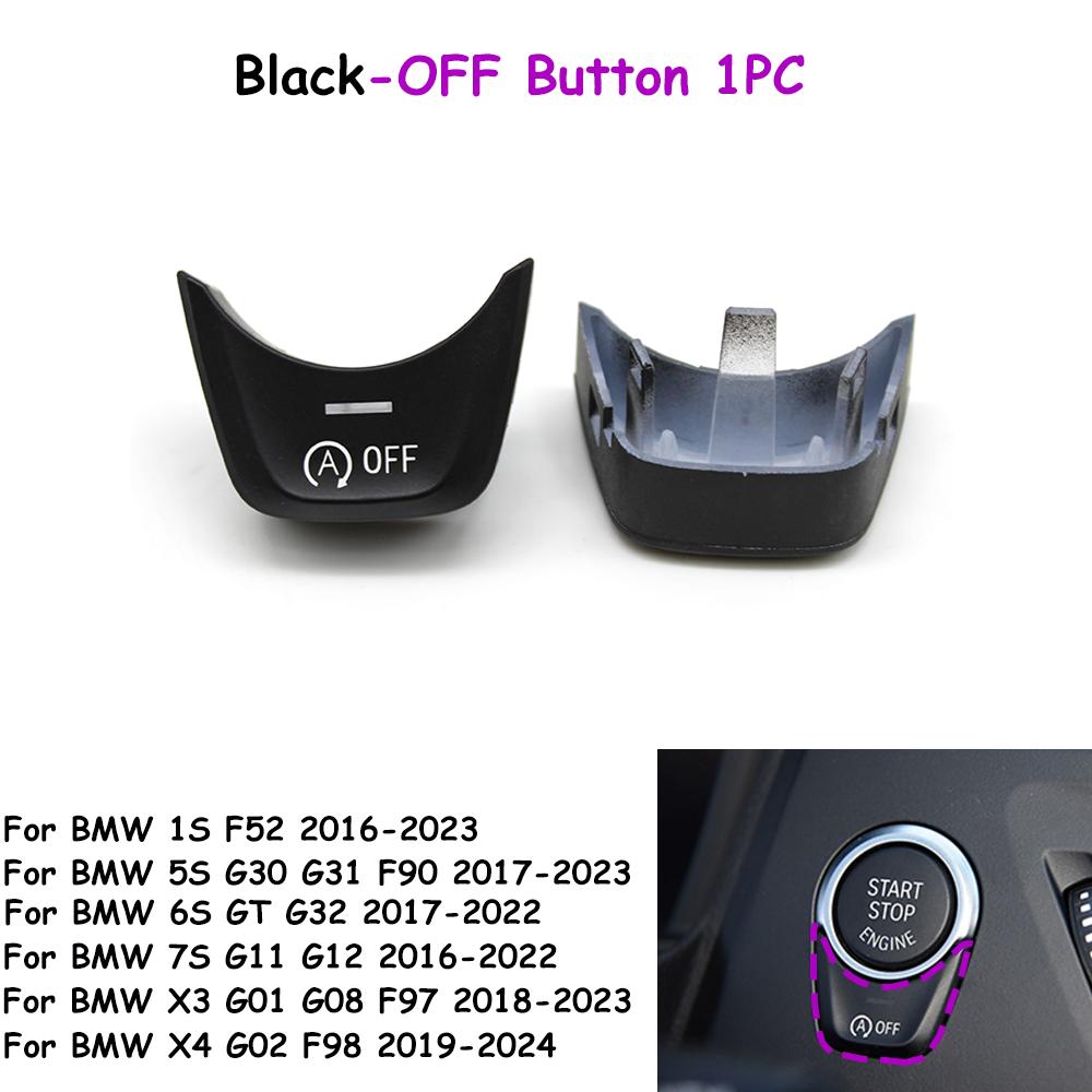 F52 G30 G31 G01 G08 G02 F98 G32 G11 G12 Engine Ignition Start Stop OFF Switch Button Cover Trim For BMW 1 5 6 7 X3 X4 Series