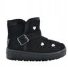 Big Star KK374243 Children's Snow Boots, Insulated, Black, Comfortable for Winter