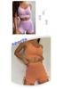 Women's High Waist Yoga Shorts with Drawstring - European & American Style, Nude Feel Fitness Clothing