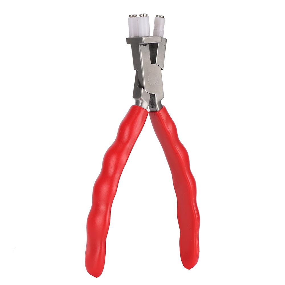 Clește dublu plat și rotund din nailon cu falcă, instrument de fabricare a bijuteriilor pentru brățări (Tip C)