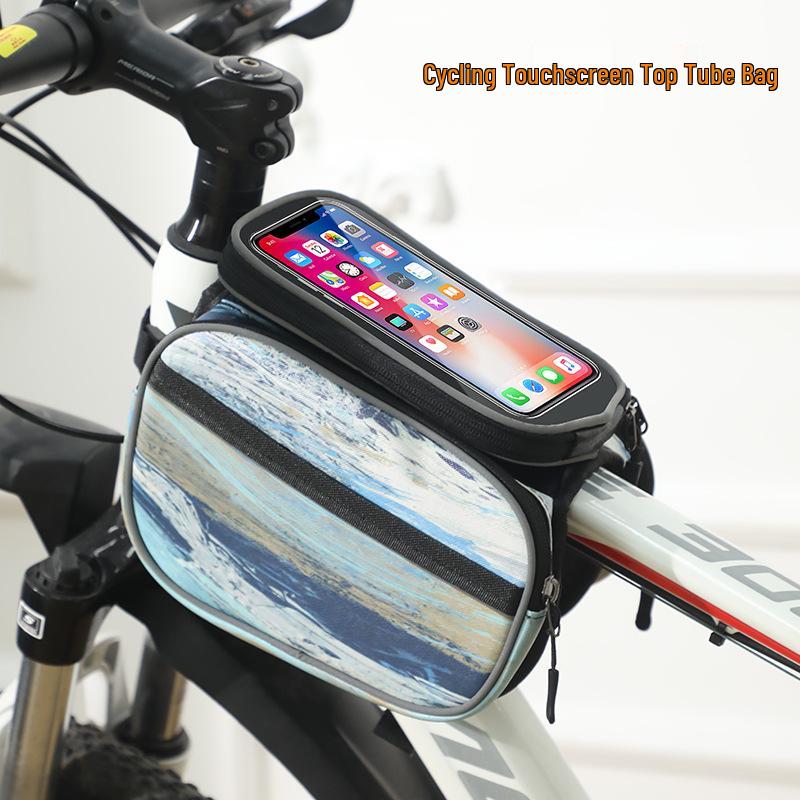 Waterproof Bicycle Front Pannier with Phone Storage
