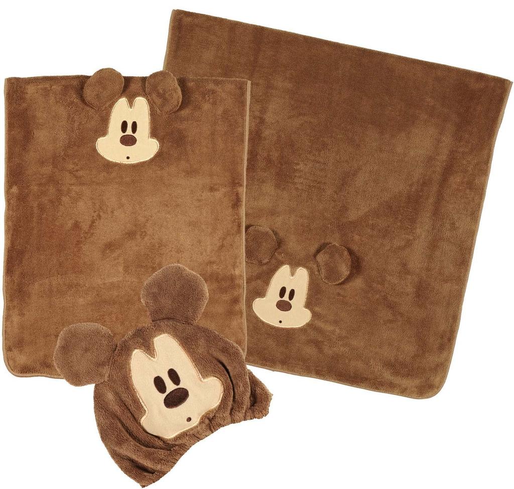 Skater Hair Drying Disney Mickey 40cm x (skater) Absorbent, Quick-Drying Towel, Mouse, 100cm, TOH1-A