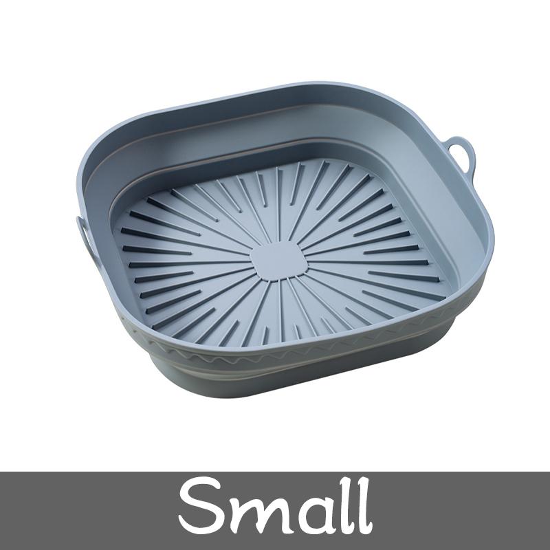 Air Fryer Silicone Liners Non Stick Air Fryer Basket Square Round Silicone Air Fryer Liners Oven Baking Tray Fried Chicken Mat