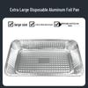 Fan Shun 9000ml Extra Large Disposable Aluminum Foil Trays for BBQ & Takeout, 50-Count (No Lid)