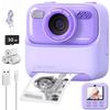 Kids Camera Instant 1080P HD Dual Lens Selfie Digital Camera for Girls Boys Christmas Birthday Gifts Toys with 32G Print