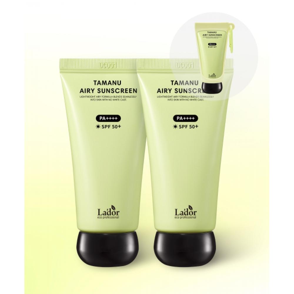 

Lador [бесплатный брелок] Солнцезащитный крем Tamanu Airy 50 мл X 2 NONE