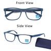 Extra-Large Reading Glasses For Men And Women. Classic Square Frame. Blue Light Blocking Glasses With Prescription Lenses.