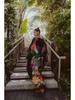 2020 Summer Women's Loose Casual V-neck Long Print Dress