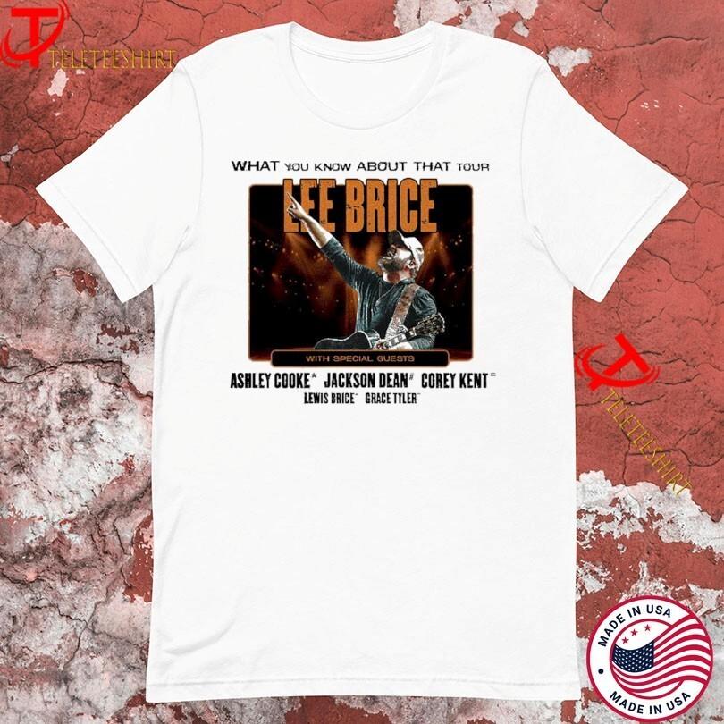 Lee Brice What You Know About That Tour 2026 Schedule Tour Shirt XL