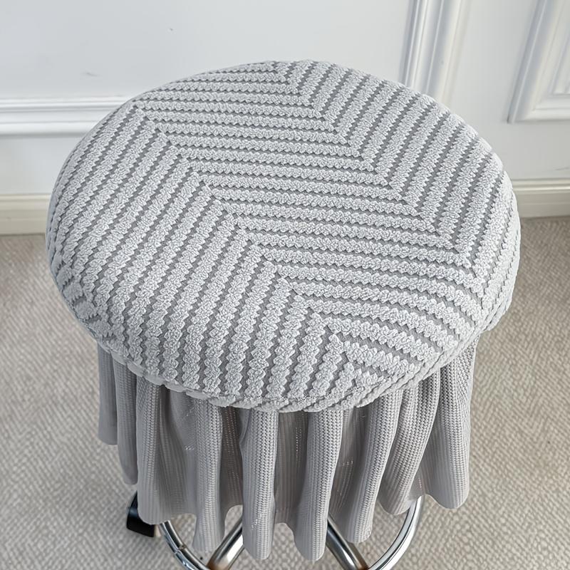 

1PC office chair cover, round stool cover, protective cover, bedroom use, office use серый