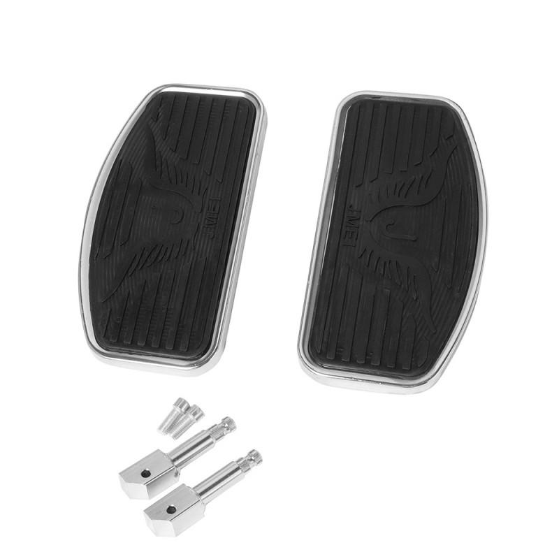 Universal Motorcycle Footpegs Harley Cruiser Chopper Bobber Custom Bikes Metal Rest Footboard
