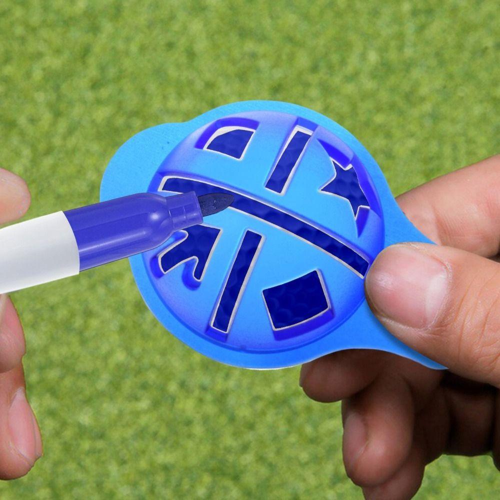 Easily Drawing Golf Ball Line Marker 4 Color Golf Ball Marker Marker Pen Liner  Training