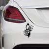 Black White Skull Body Car Sticker Halloween Waterproof Skeleton Body Decals Decor For Car Truck SUV Motorcycle Vehicles