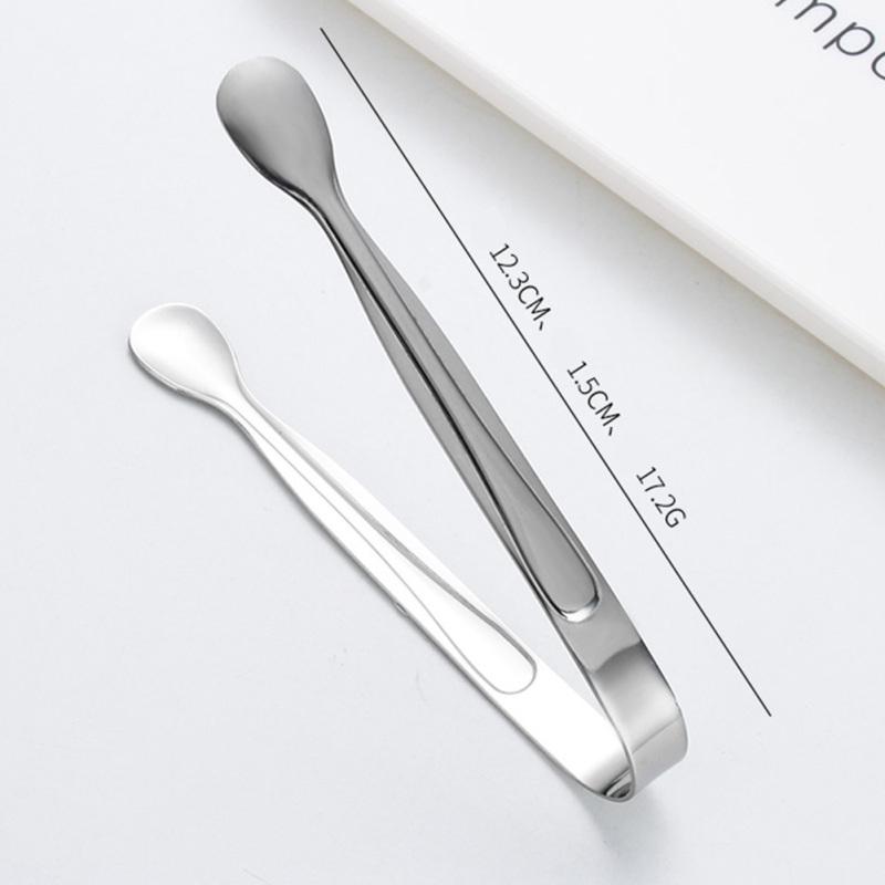 Stainless Steel Sugar Clamp Tongs For Home Hotel Coffee Ice Cube Bar