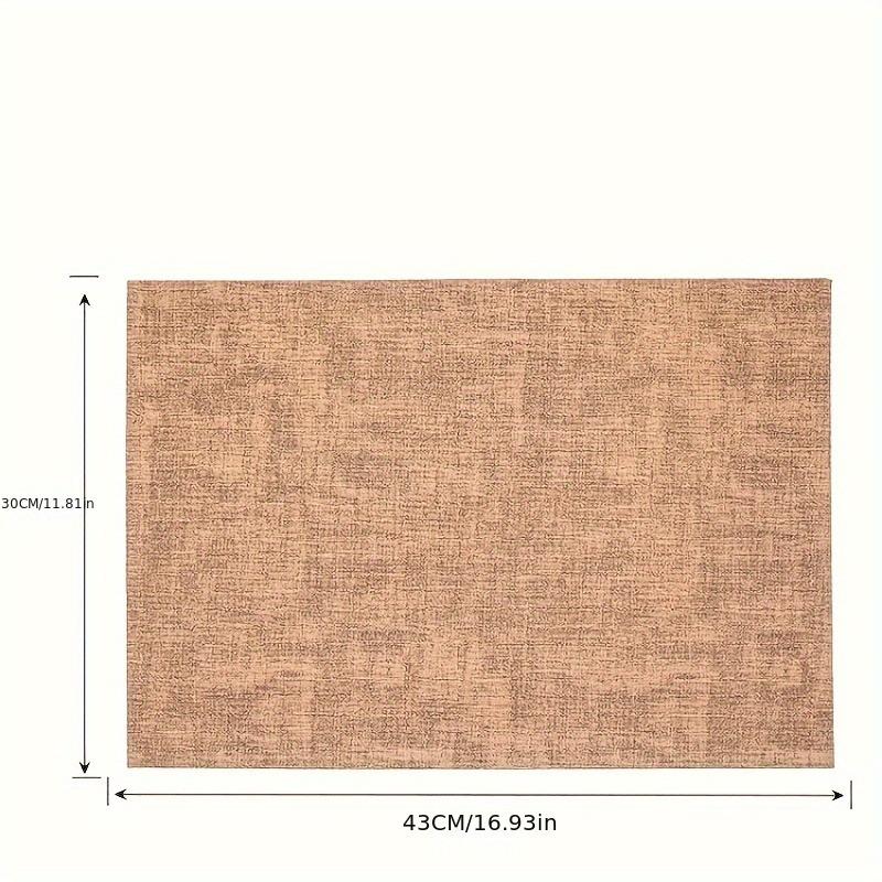 Placemat,Double-Sided Faux Leather Placemats - Nordic Style Table Mats for Home and Restaurant, Waterproof and Heat Resistant