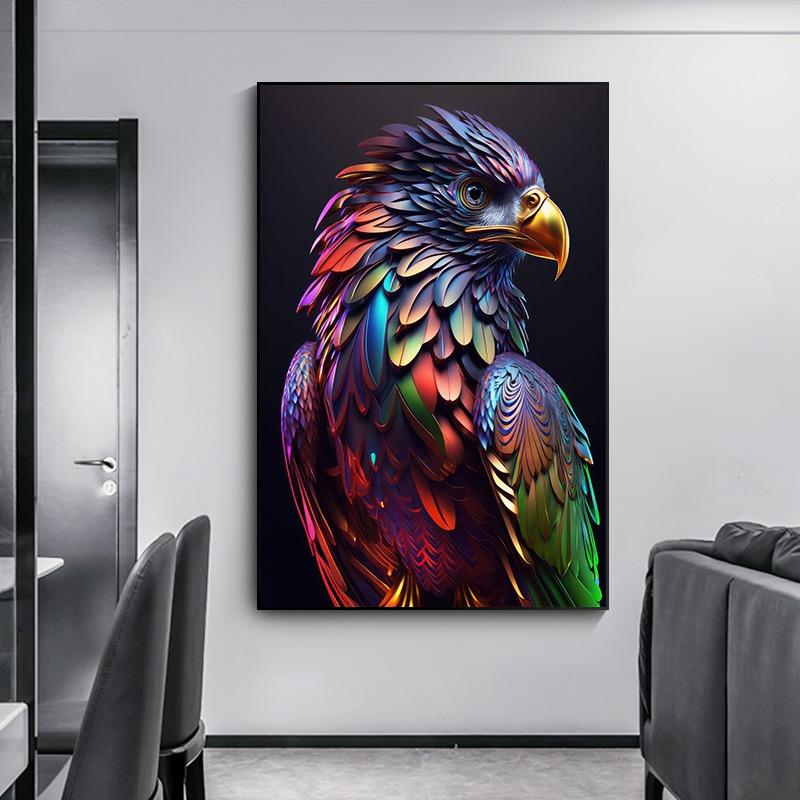 Animals Phoenix Gorilla Colorful Octopus Art Print Canvas Poster Wall Art For Living Room Abstract Celestial Home Decor Cuadros