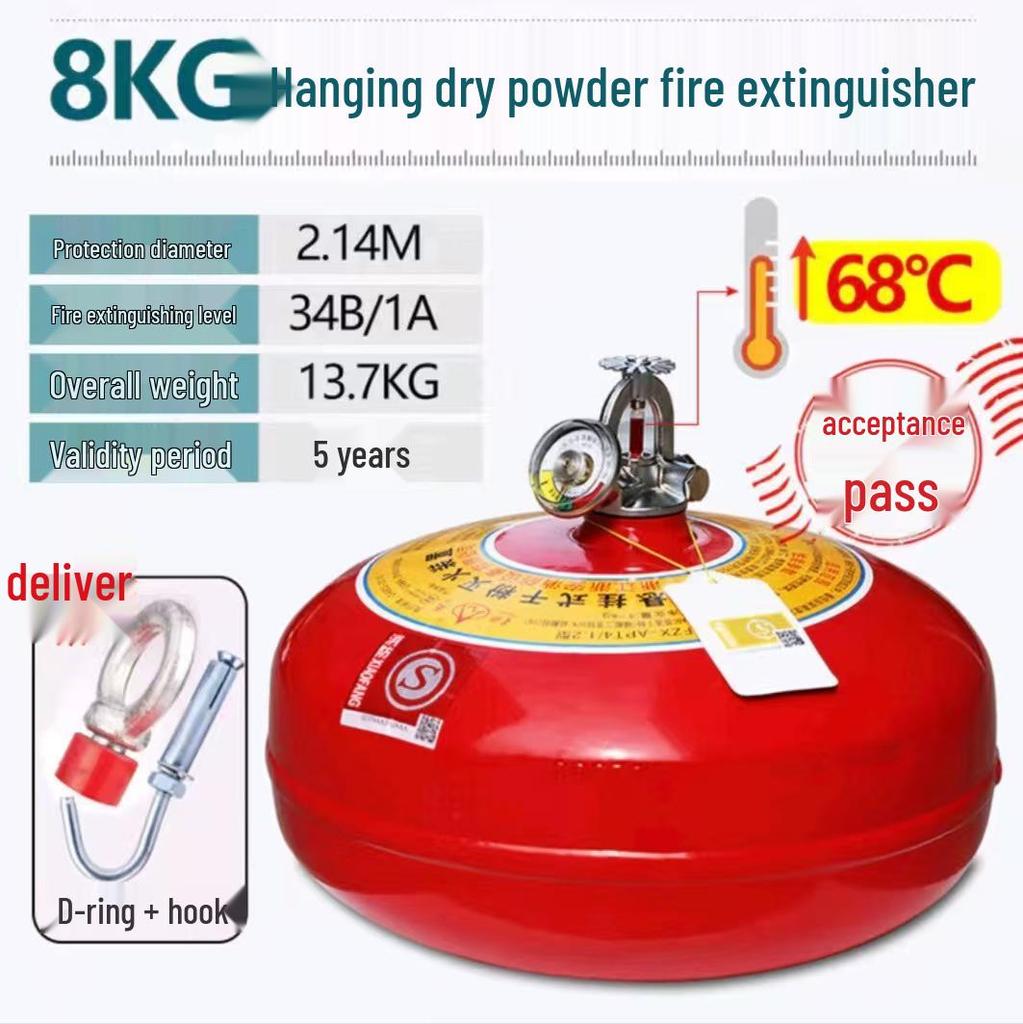Automatische Feuerlöscherball - 4kg/6kg/8kg, 68° Temperaturgesteuert