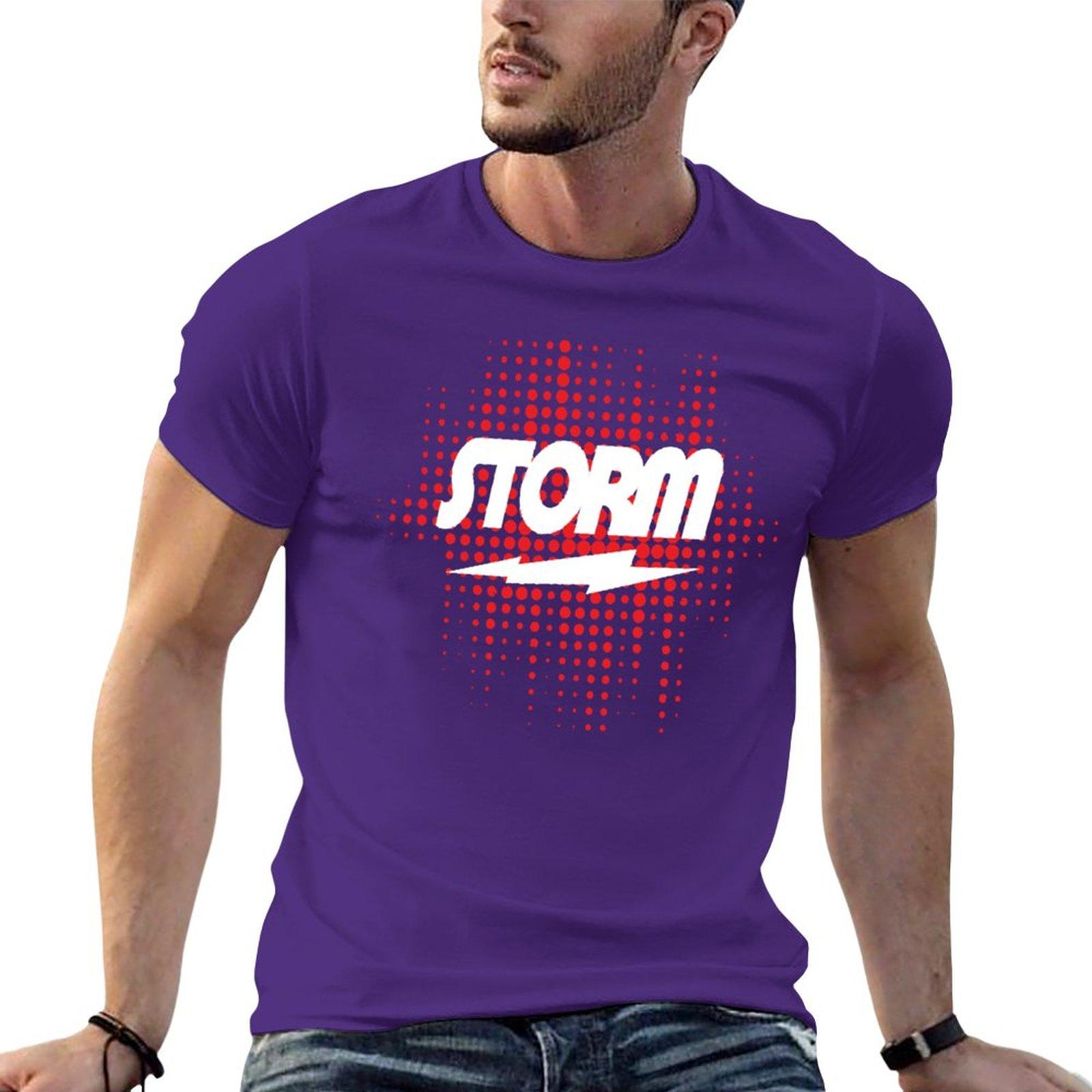 

New Storm Bowling T-Shirt Short t-shirt Blouse t shirt for men L