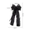 Lace Bow Ribbon Hair Clips Long Tails Ribbon Satin Hairpins Elegant Coquette Barrettes  Women Girls