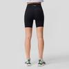 Saucony Solid Logo Casual Comfortable High Waist Sports Shorts Women shorts Black SC1249147A-BK01