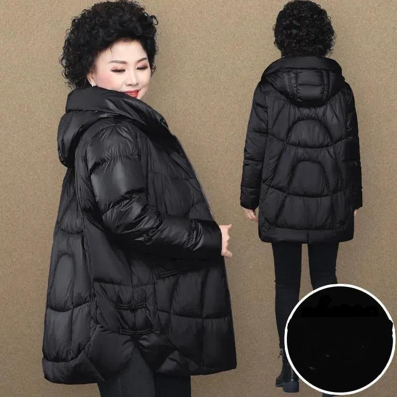 Mid-length Fashion Padded Jacket, Large Size Padded Jacket, Thickened Jacket