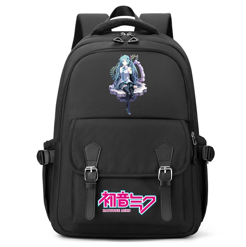 Anime Hatsune Miku Printed Large Capacity Backpack for Teenger Student Girl Boy Schoolbag Bookbag Women Waterproof Travel Bag Bookbag Mochila Gift
