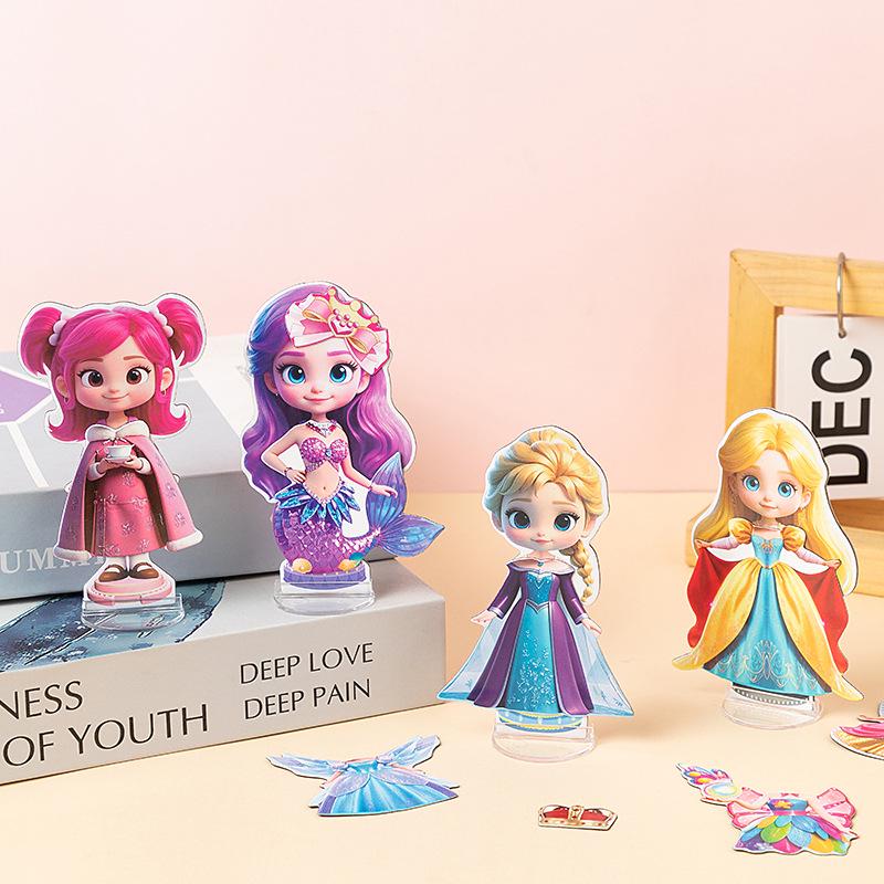 Magnetic Dress-Up Stickers for Kids: DIY Cute Princess Educational Toy (Ages 3-6)