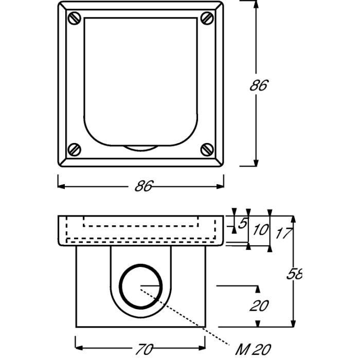 Prise simple - Busch-Jaeger - 2011-0-3871 - 16 A - Gris - Intérieur