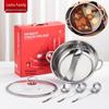 Lechu Heli 32cm Divided Stainless Steel Hotpot Set