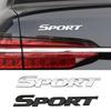 3D Metal Logo Sport Emblem Letters Car Fender Trunk Badge Sport Stikcer Accessories