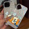 Акриловая задняя панель TPU бампер для iphone 18 Pro Max XR 16 Plus 12 11 17 Pro 15 XS Max 14 13 Air Confused Bear hone Чехол Ударопрочная крышка