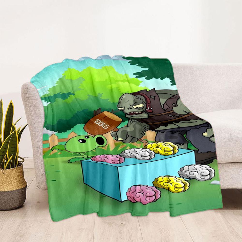 Plants vs. Zombies blankets Suitable for sofas, travel, living rooms also a good gift for friends and family Suitable for all seasons.