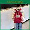 Versatile Unisex Children's School Bag In Chic Solid Colors With Durable Polyester Lining